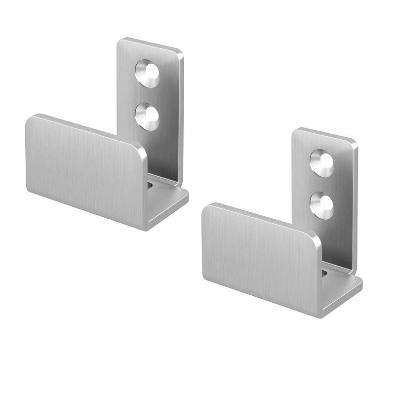 JUBEST Stainless Steel Floor Guide Wall Mount Sliding Barn Door Hardware Up to 1-3/8"W 1-1/4"H Set of 2 - Image 1